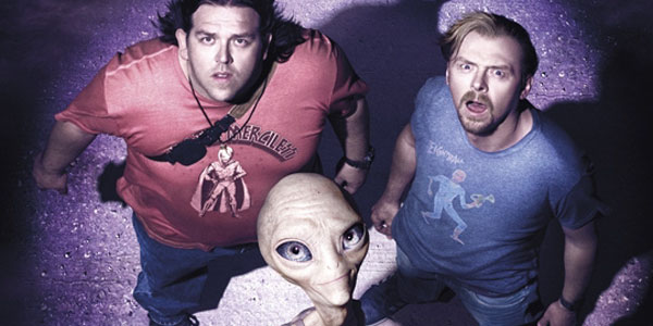 Simon Pegg, Nick Frost and Seth Rogen in PAUL